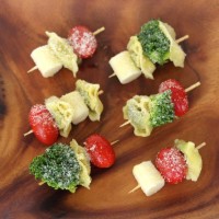 Tortellini-skewers