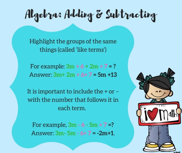 Algebra- Adding & Subtracting (1)